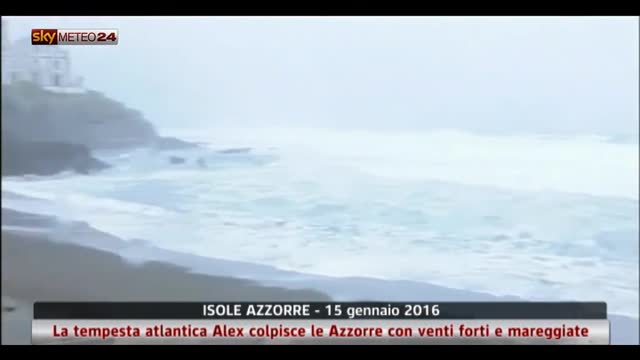 Tempesta atlantica sulle Azzorre