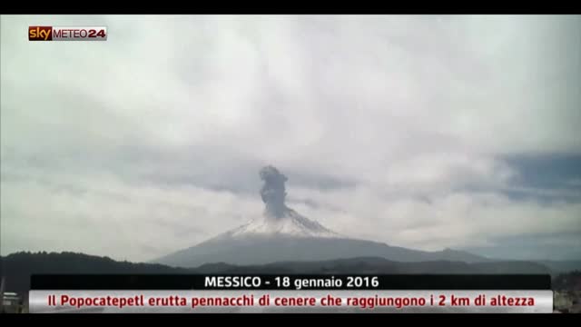 Eruzione del Vulcano Popocatepetl