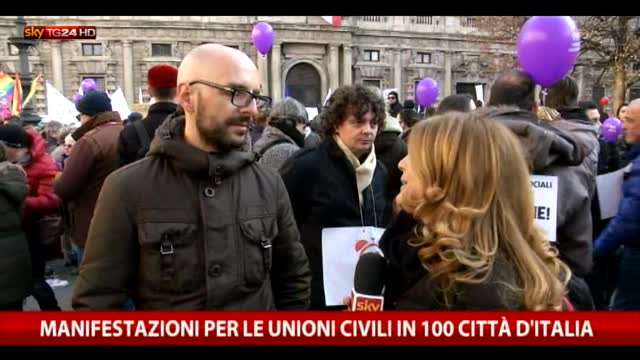 Manifestazioni per le unioni civili in tutta Italia