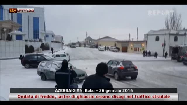 Ondata di freddo in Azerbaigian