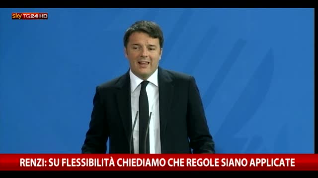 Renzi: "Politiche di austherity da sole non bastano" 