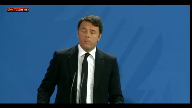 Renzi: "Sui rifugiati Germania e Italia dalla stessa parte"