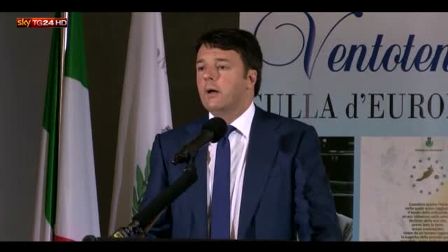 Renzi  senza Schengen finisce Europa, Italia non lo permette