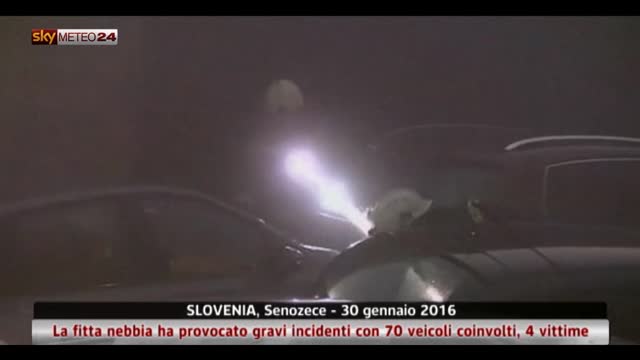 Nebbia provoca vittime in Slovenia