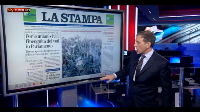 Le notizie sui giornali e sui siti di oggi (1 febbraio 2016)