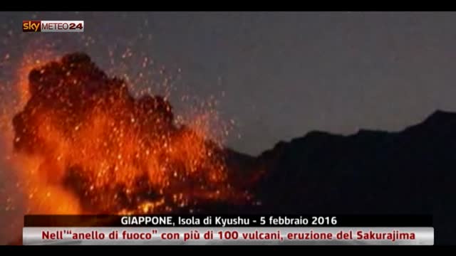 Improvvisa eruzione del Sakurajima