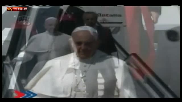 L'arrivo di Papa Francesco a Cuba