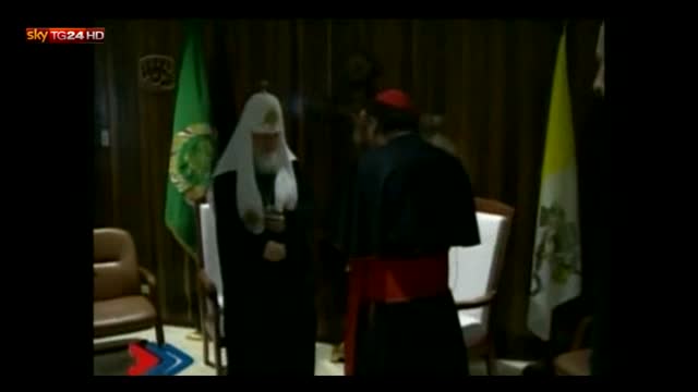 Storico incontro tra Papa Francesco e il Patriarca Kirill 