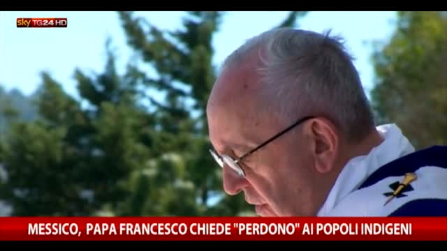 Papa Francesco chiede perdono agli indios del Chiapas 