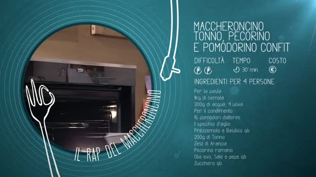 Alessandro Borghese Kitchen Sound– Maccheroncino e tonno rap