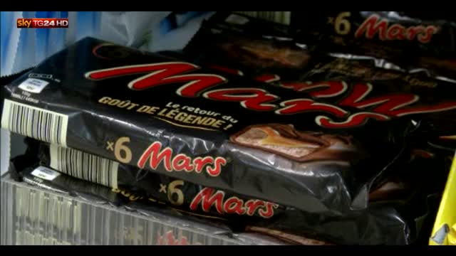 Plastica nelle barrette "Mars", ritiro in 55 Paesi