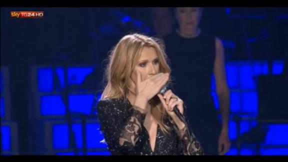 Céline Dion torna a cantare dopo la morte del marito