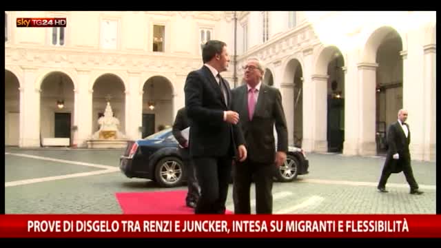 Renzi-Juncker prove di disgelo