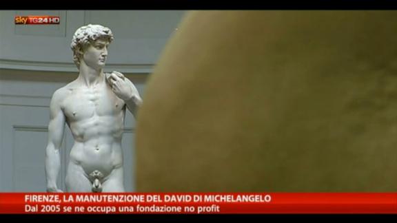 Firenze, lavori di manutenzione per il David di Michelangelo