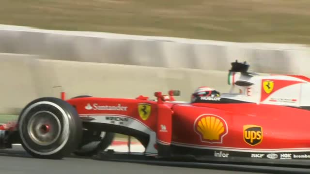 Test F1, Raikkonen al top a Barcellona