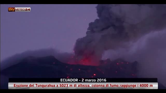 Ecuador, l'eruzione del vulcano Tungurahua: VIDEO