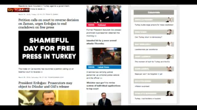 Turchia, stop a stampa e web per Zaman