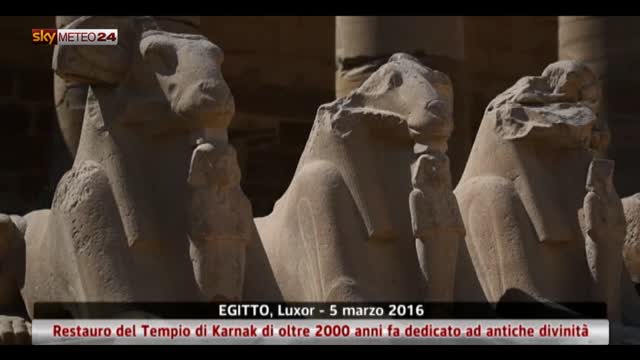 Restauri ai templi antichi in Egitto