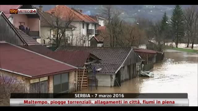 Forte maltempo in Serbia
