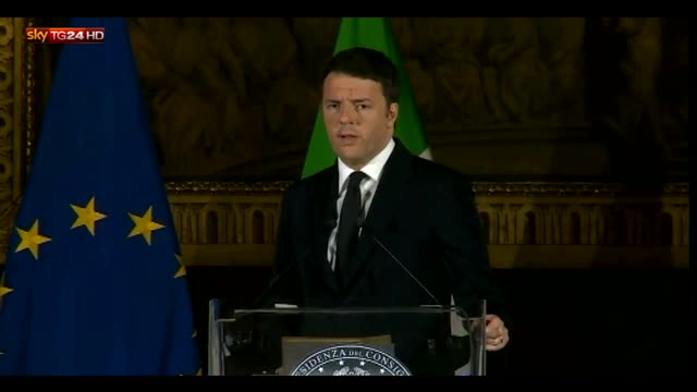 Renzi: "Fare di tutto per sostenere governo in Libia"
