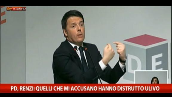 Pd, Renzi: quelli che mi accusano hanno distrutto Ulivo