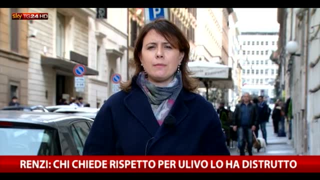 Renzi: "Chi chiede rispetto per l'Ulivo lo ha distrutto"