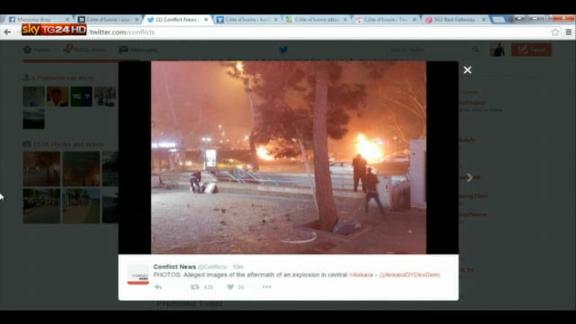 Esplosione in un parco ad Ankara, ci sarebbero vittime