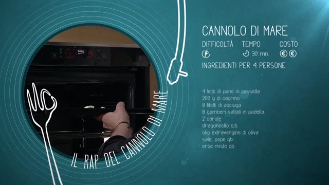 Alessandro Borghese Kitchen Sound - Cannolo di mare rap