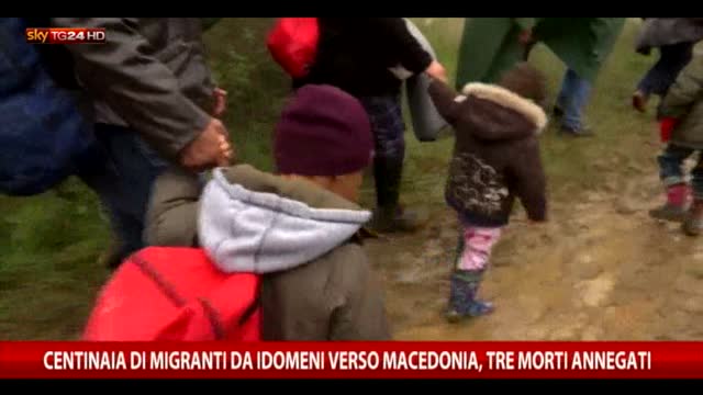 Grecia-Macedonia, migranti attraversano fiume. Tre annegati