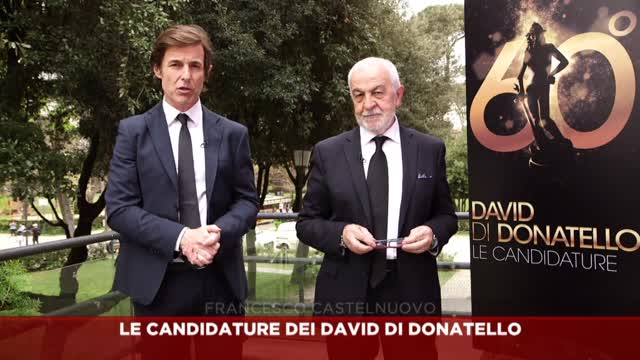 Ecco le candidature dei David di Donatello