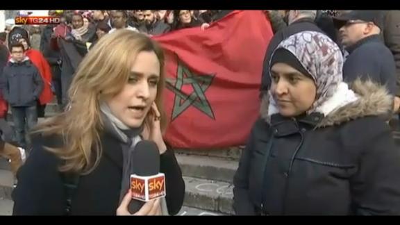 Manifestazione a Bruxelles, una musulmana: no alla violenza