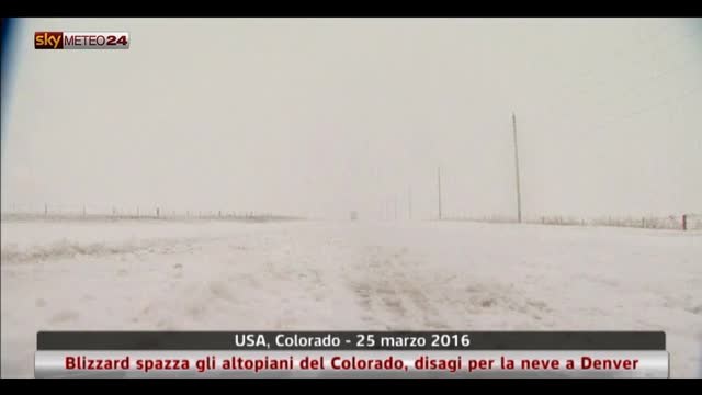 Neve e gelo in Colorado, disagi a Denver