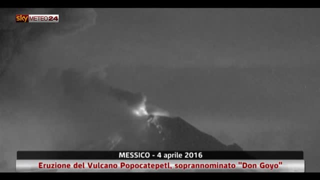 Eruzione vulcanica in Messico 