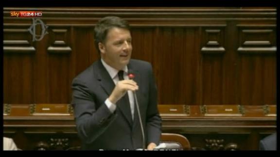 Riforme, Renzi alla Camera: è un passaggio storico