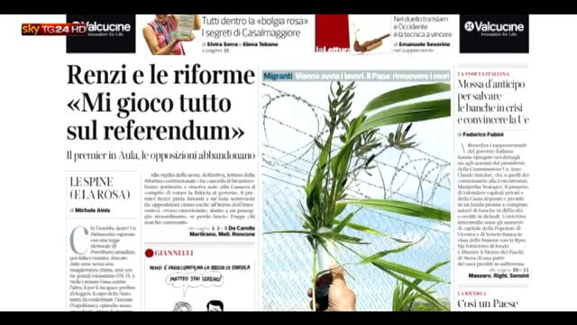 Rassegna stampa, i giornali di oggi martedì 12 aprile