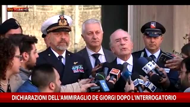 Ammiraglio De Giorgi: "Dossier su di me non credibile"