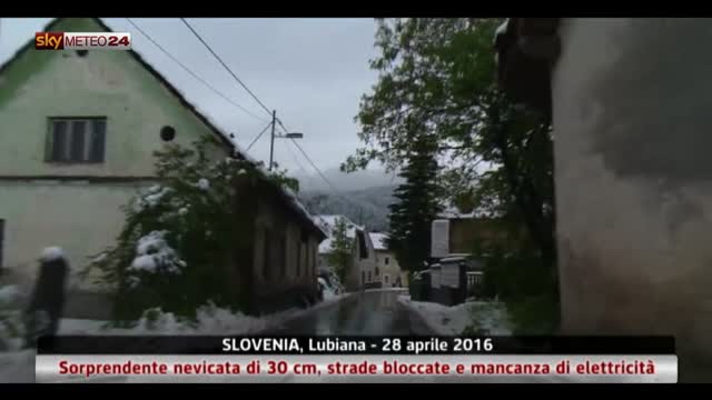 La Slovenia sotto una coltre bianca di 30 cm
