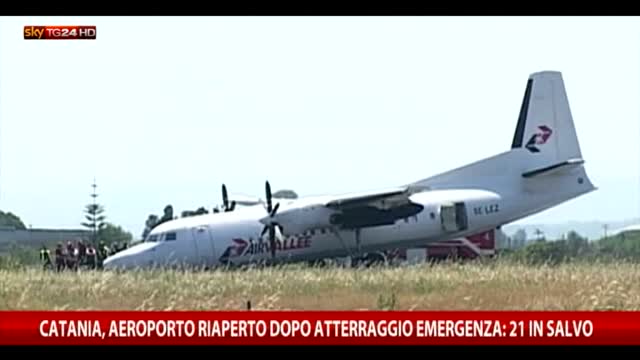 Catania, aeroporto riaperto dopo atterraggio di emergenza