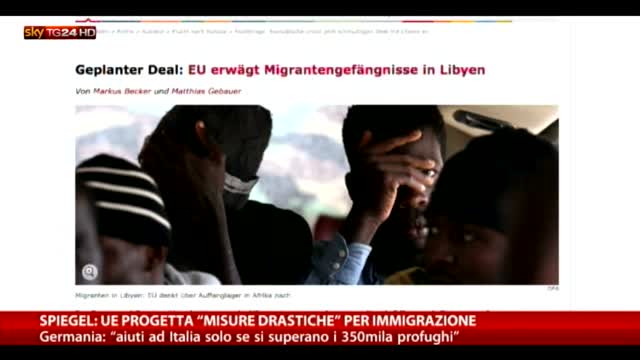 Spiegel: Ue progetta "misure drastiche" per immigrazione