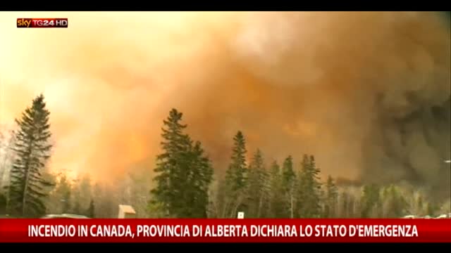 Canada, incendio nella provincia di Alberta