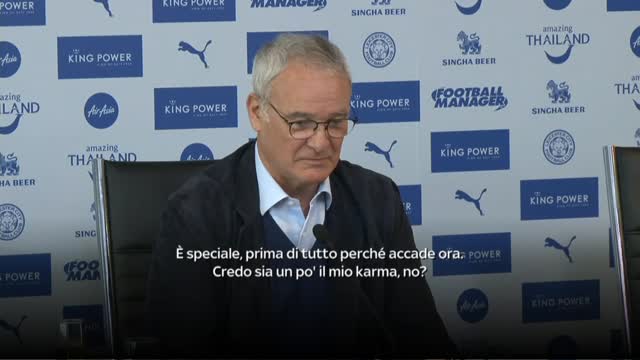 Ranieri day, la conferenza di King Claudio