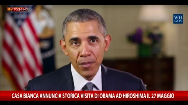 Casa Bianca annuncia: visita Obama a Hiroshima il 27 maggio 