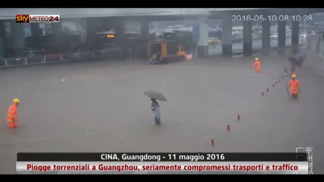 Piogge torrenziali in Cina 