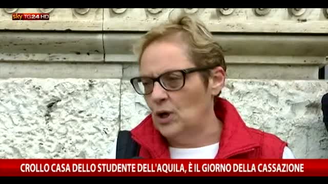 Crollo casa studente dell'Aquila, parla madre di una vittima