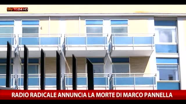 Radio Radicale annuncia la morte di Marco Pannella