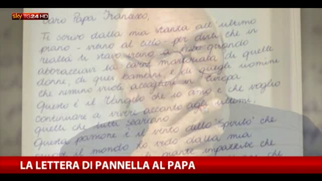 Pannella, la lettera a Papa Francesco: "Con te a Lesbo"