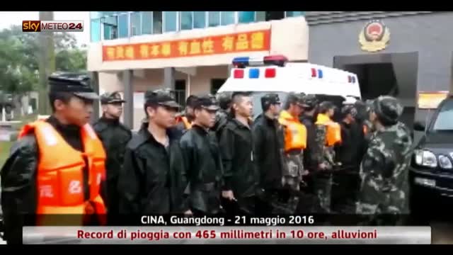 Piogge record in Cina