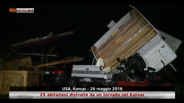 Tornado in Kansas, 25 abitazioni distrutte