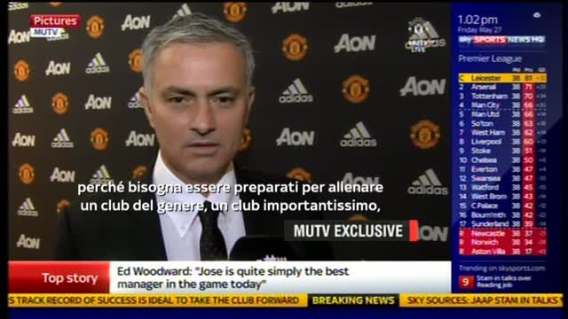 Mourinho: "Allo United serve il migliore, sono pronto"