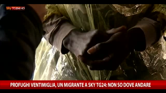 Ventimiglia, un migrante a Sky TG24: "Non so dove andremo"